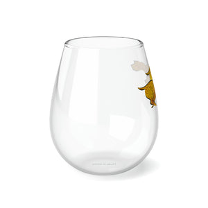 DOUBLE GOLD Stemless Wine Glass, 11.75oz