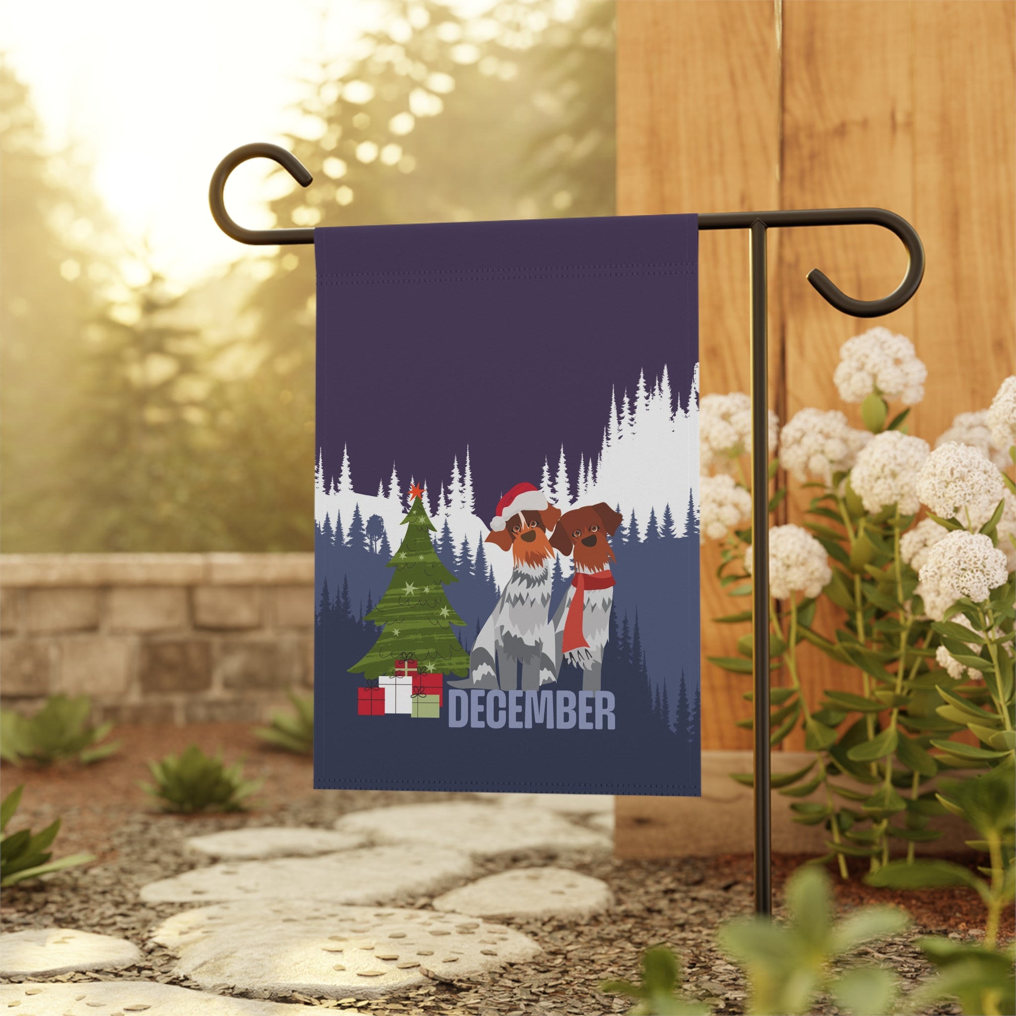 December Griffs Garden Flag