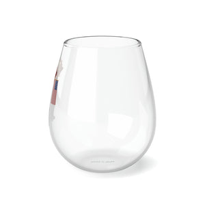 Patriot Griff Stemless Wine Glass, 11.75oz