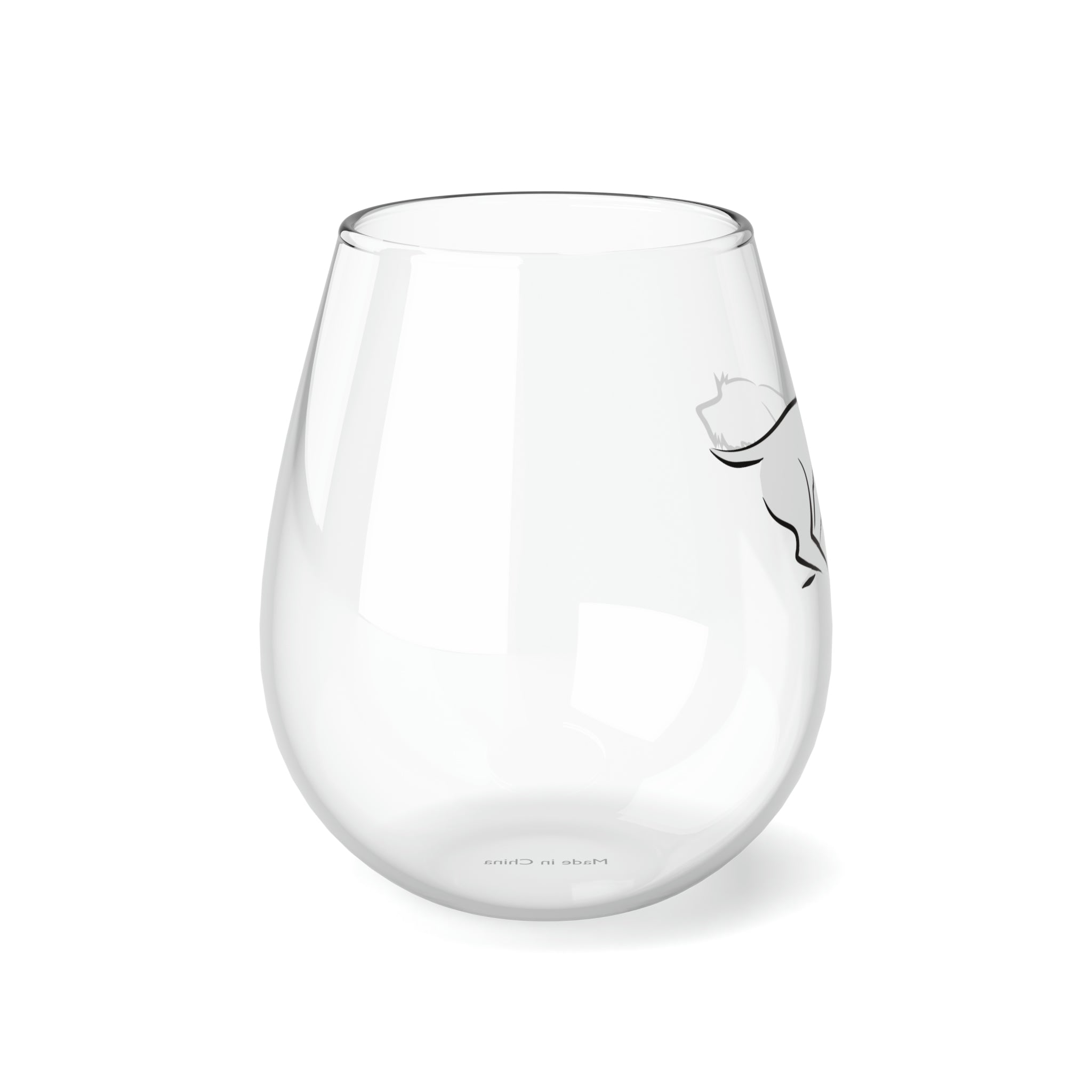 ZOOMIE Stemless Wine Glass, 11.75oz