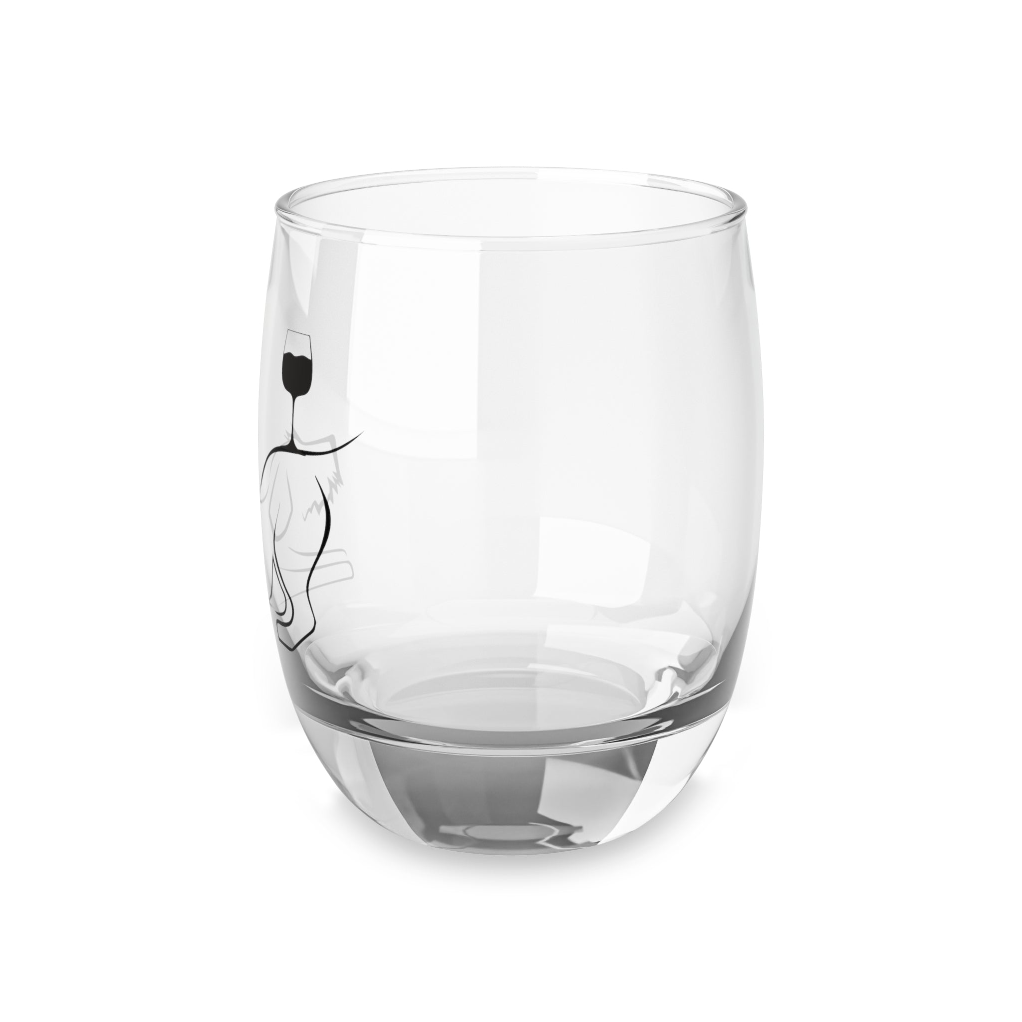 Bottoms Up Wine Griff Glass