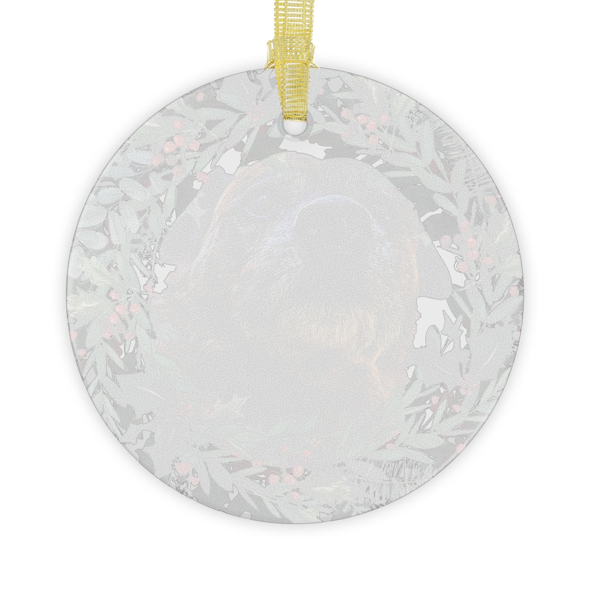 Pet Christmas Glass Ornament
