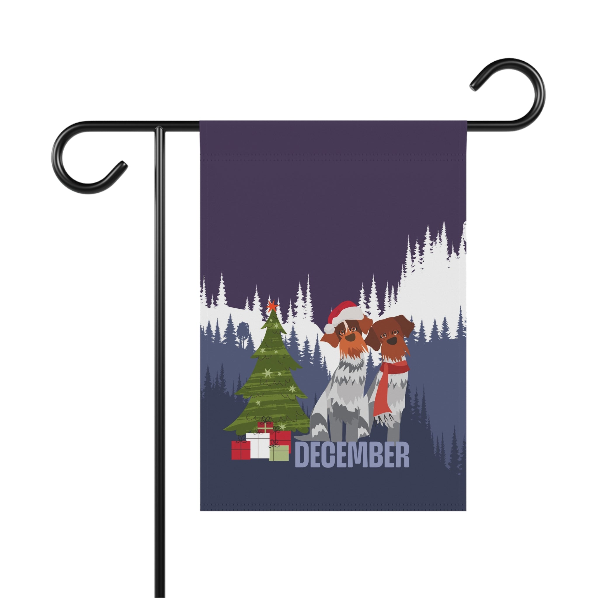 December Griffs Garden Flag