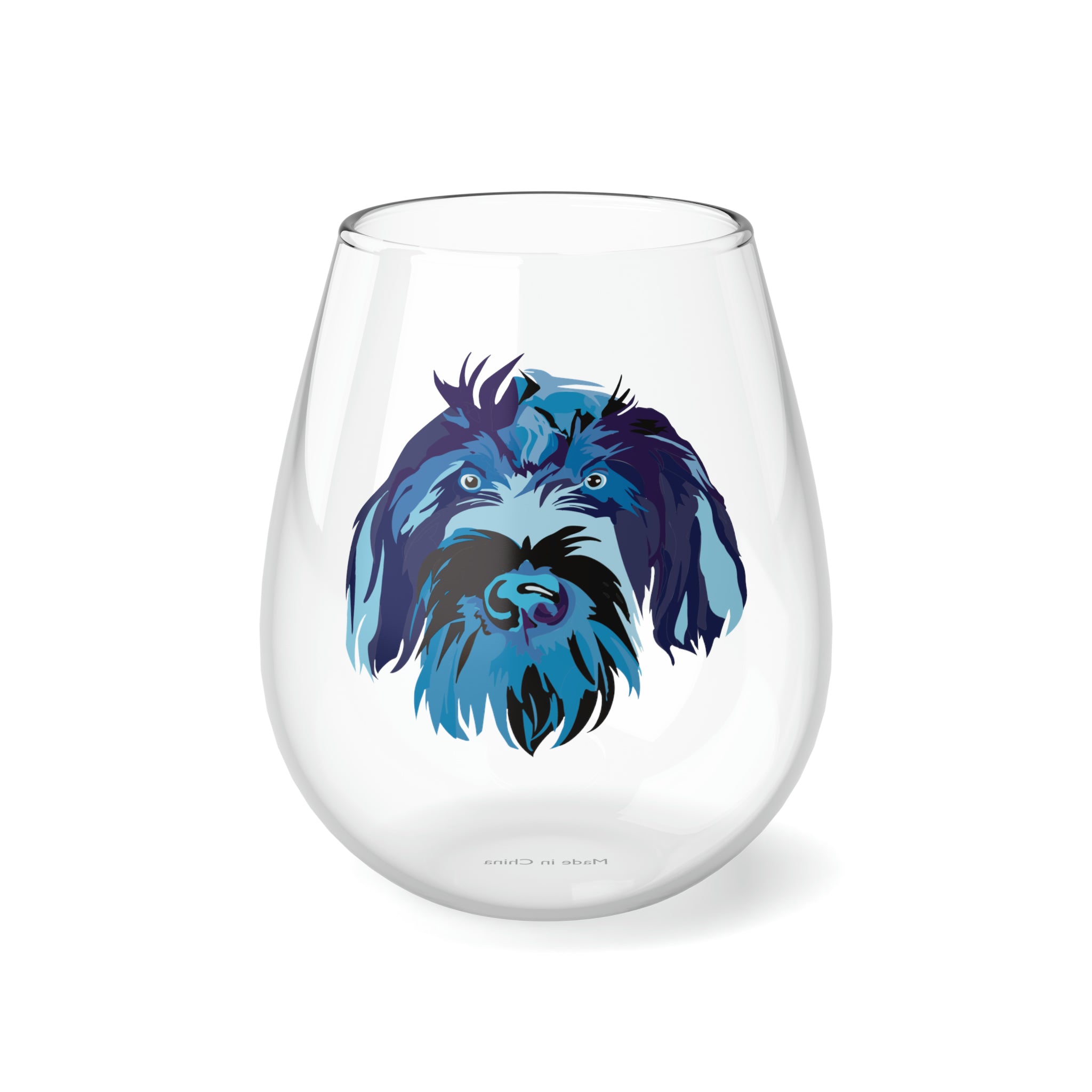 BLUE GRIFF Stemless Wine Glass, 11.75oz