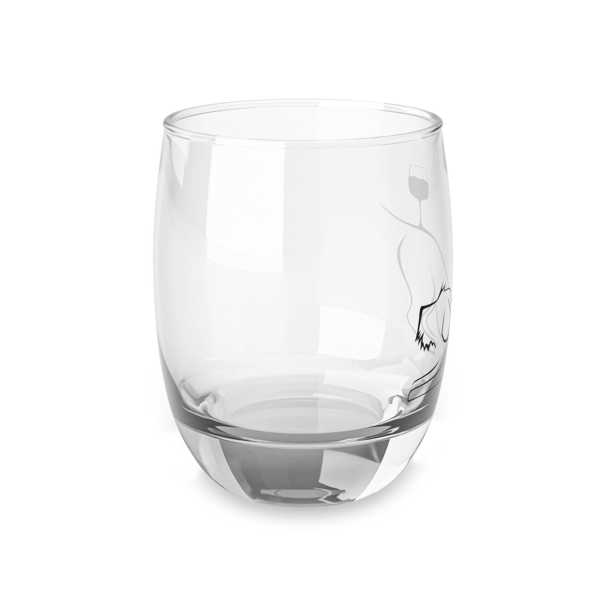 Bottoms Up Wine Griff Glass