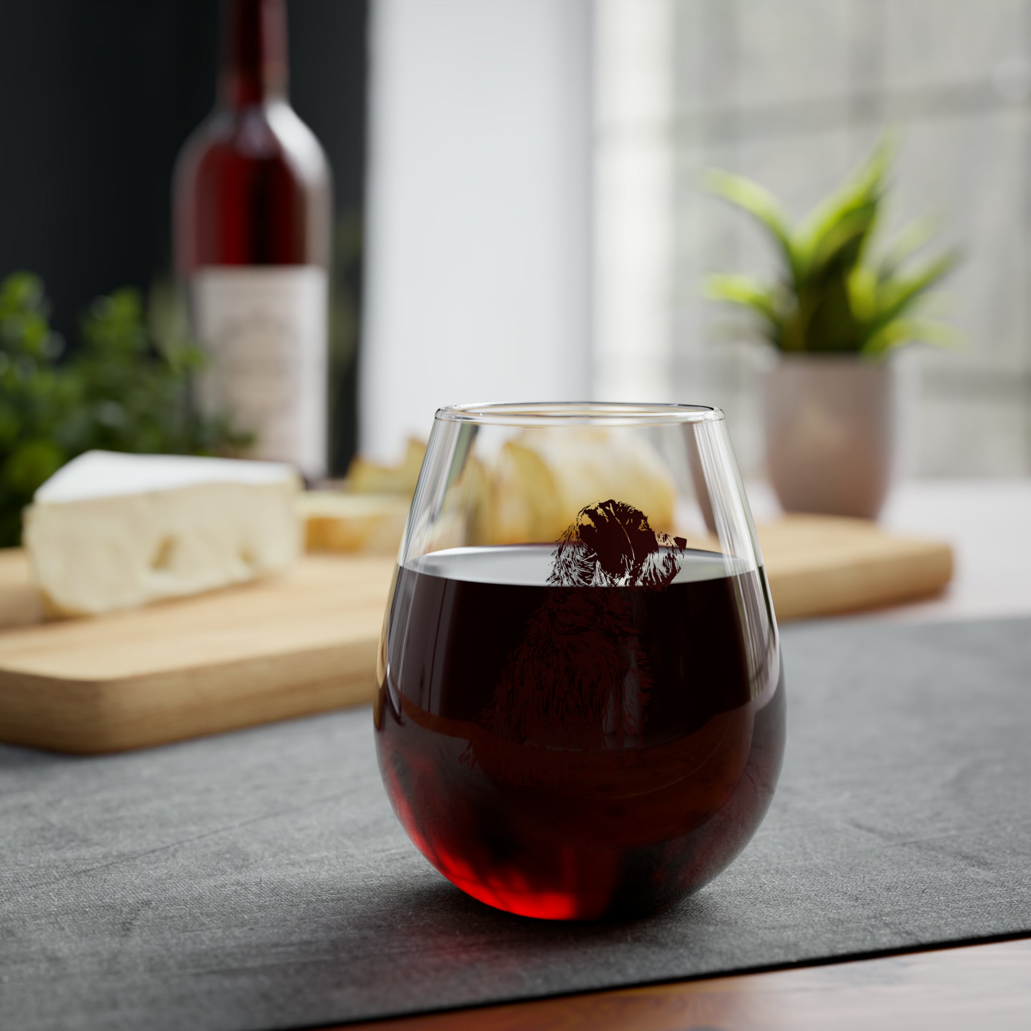 Brown Nose Stemless Wine Glass, 11.75oz