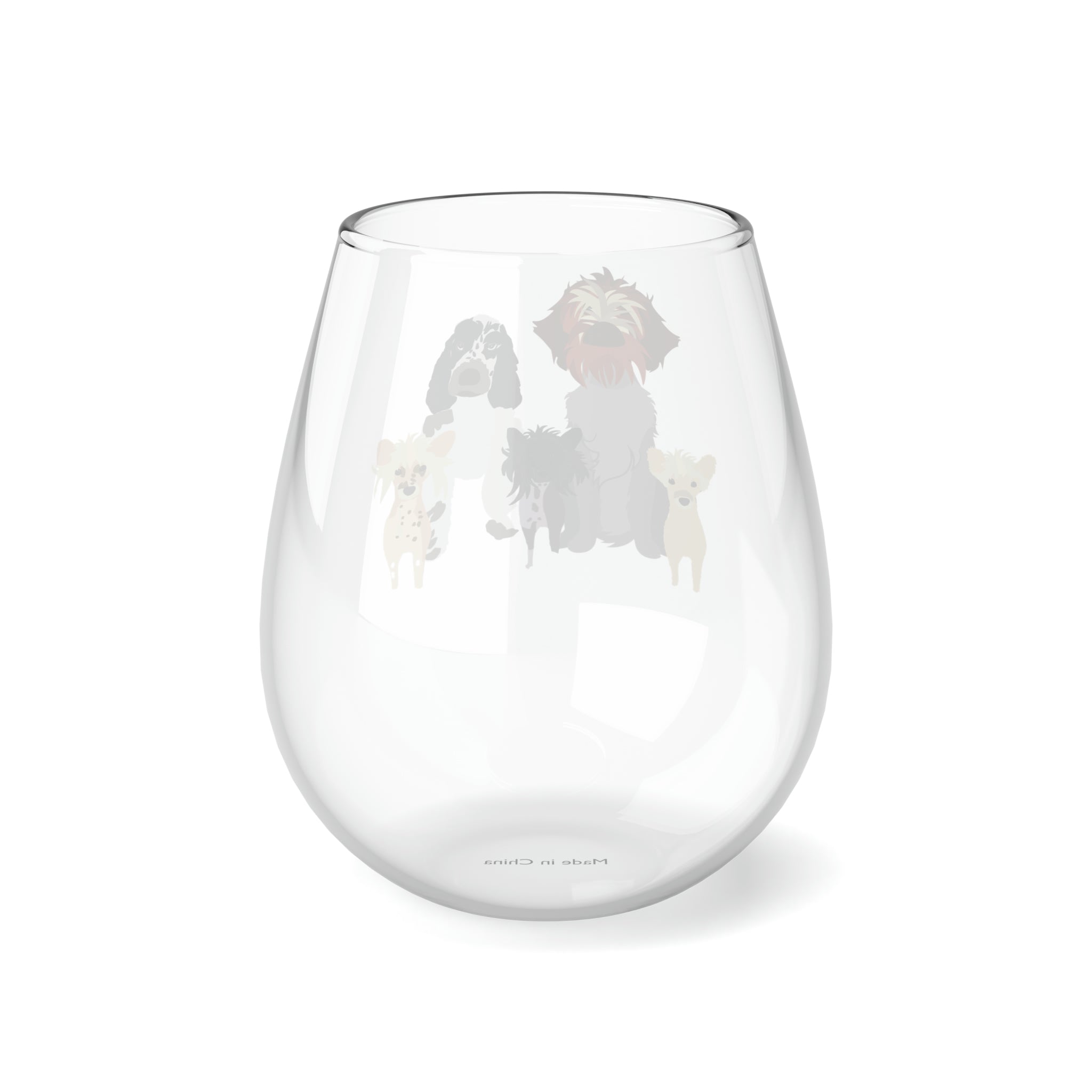 SARA'S FUR KIDSStemless Wine Glass, 11.75oz