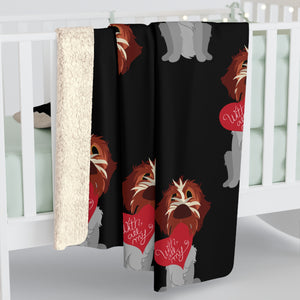 Valentine's GriffSherpa Fleece Blanket