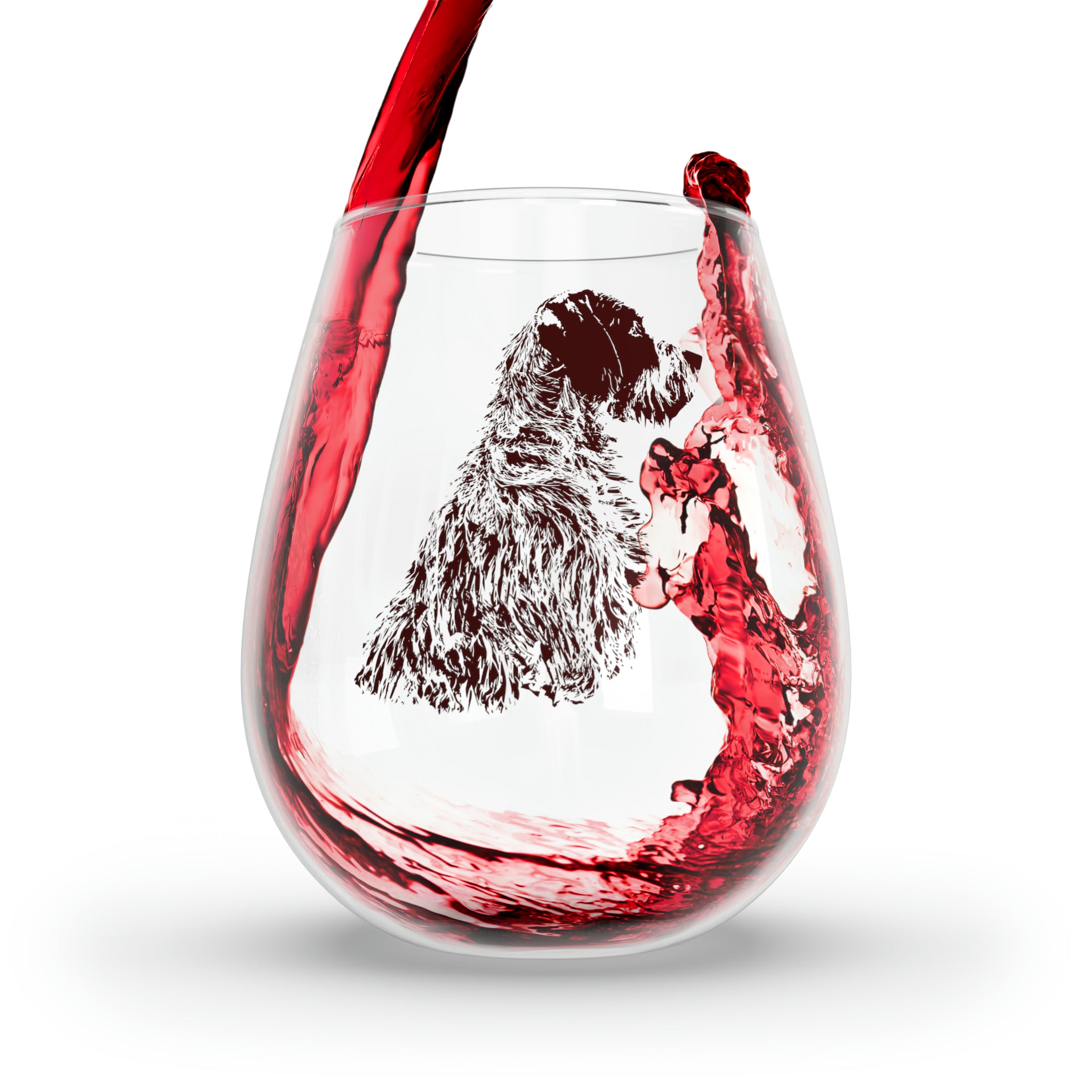 Brown Nose Stemless Wine Glass, 11.75oz