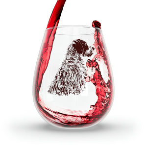 Brown Nose Stemless Wine Glass, 11.75oz