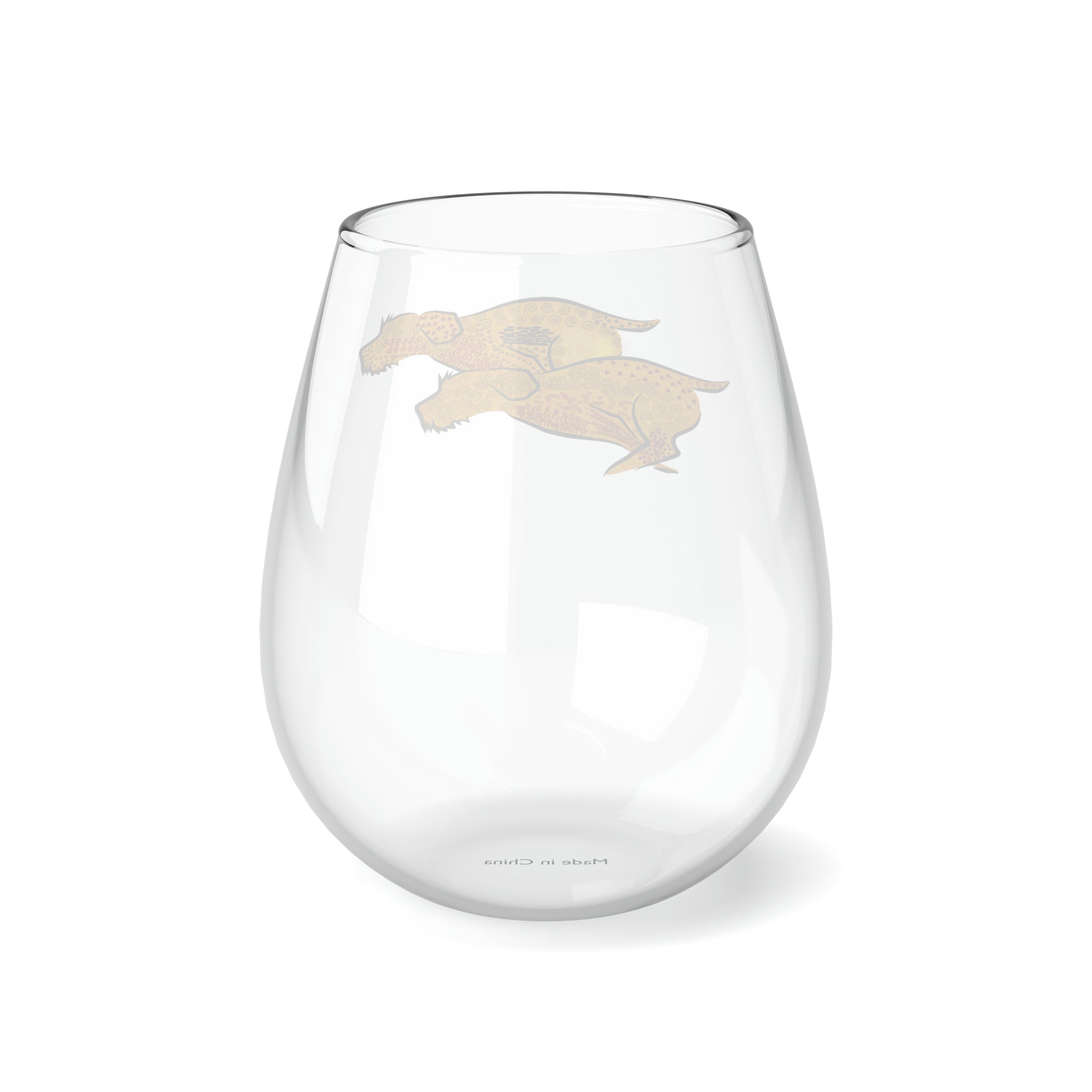 DOUBLE GOLD Stemless Wine Glass, 11.75oz