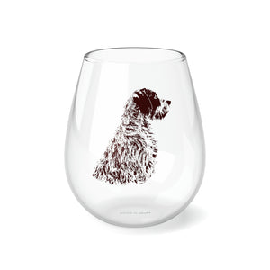 Brown Nose Stemless Wine Glass, 11.75oz
