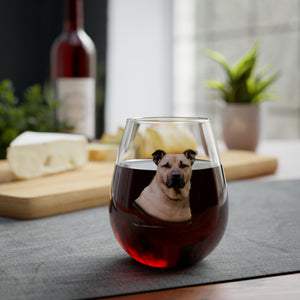 DEE FUR BABY Stemless Wine Glass, 11.75oz