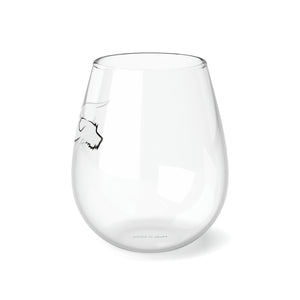 ZOOMIE Stemless Wine Glass, 11.75oz
