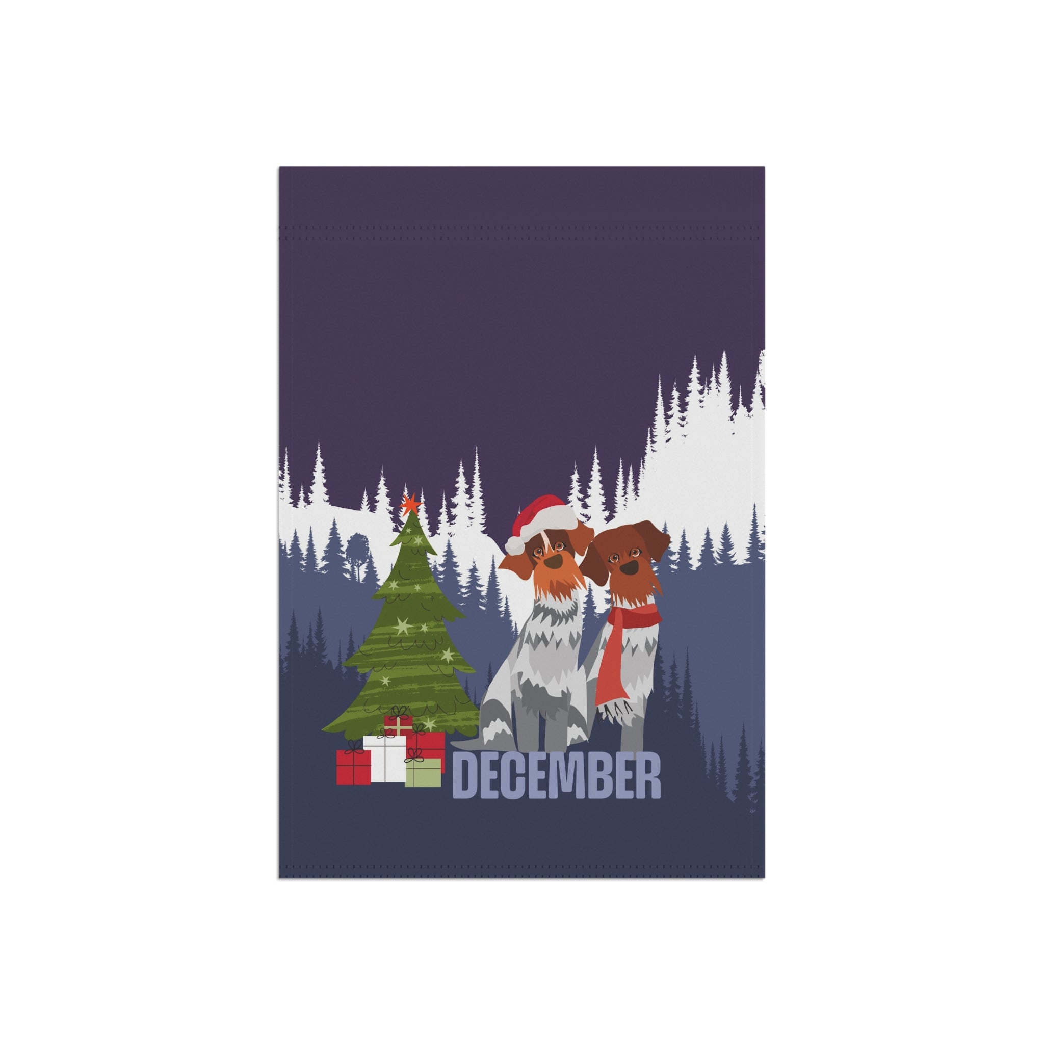 December Griffs Garden Flag