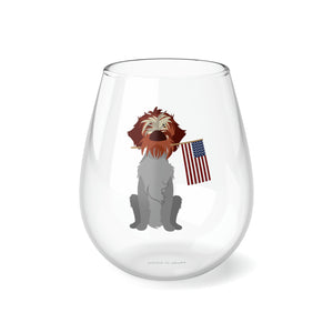 Patriot Griff Stemless Wine Glass, 11.75oz