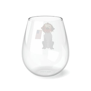 Patriot Griff Stemless Wine Glass, 11.75oz