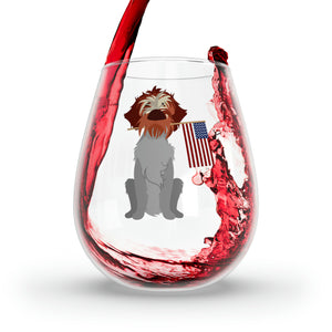 Patriot Griff Stemless Wine Glass, 11.75oz