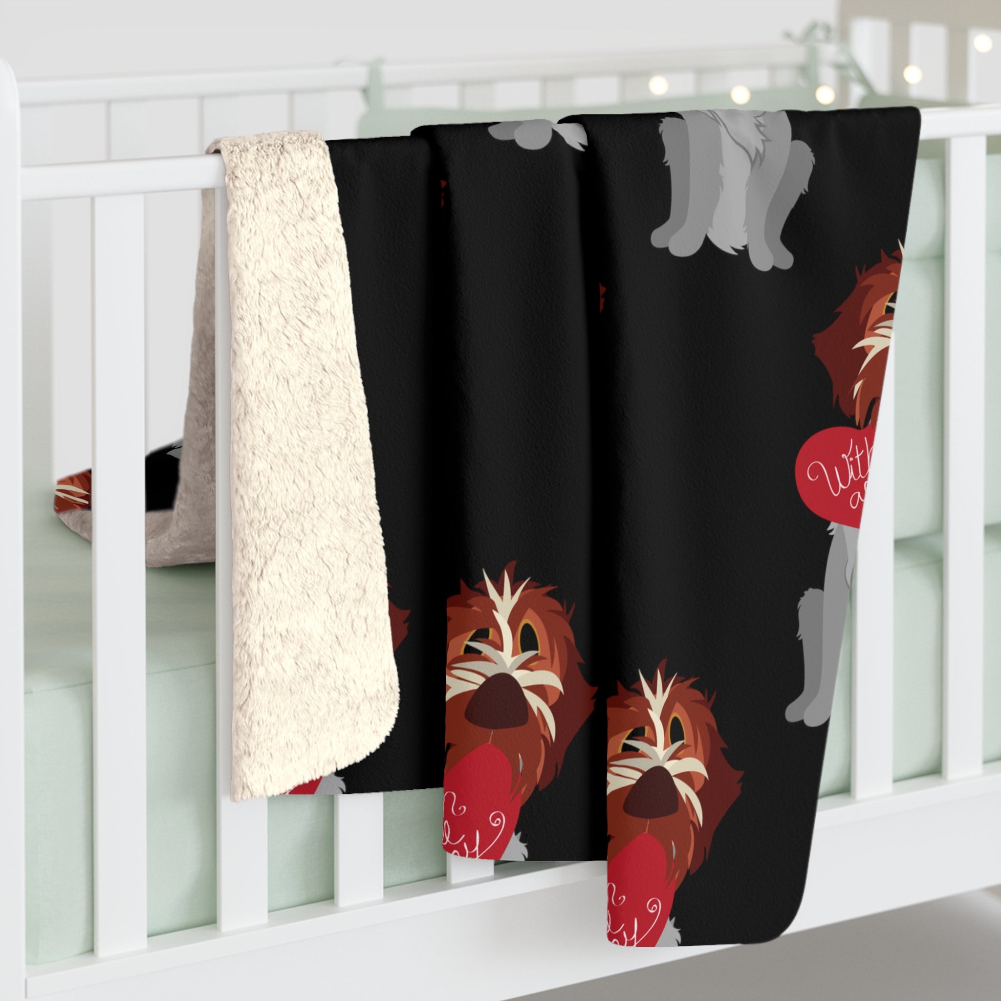 Valentine's GriffSherpa Fleece Blanket
