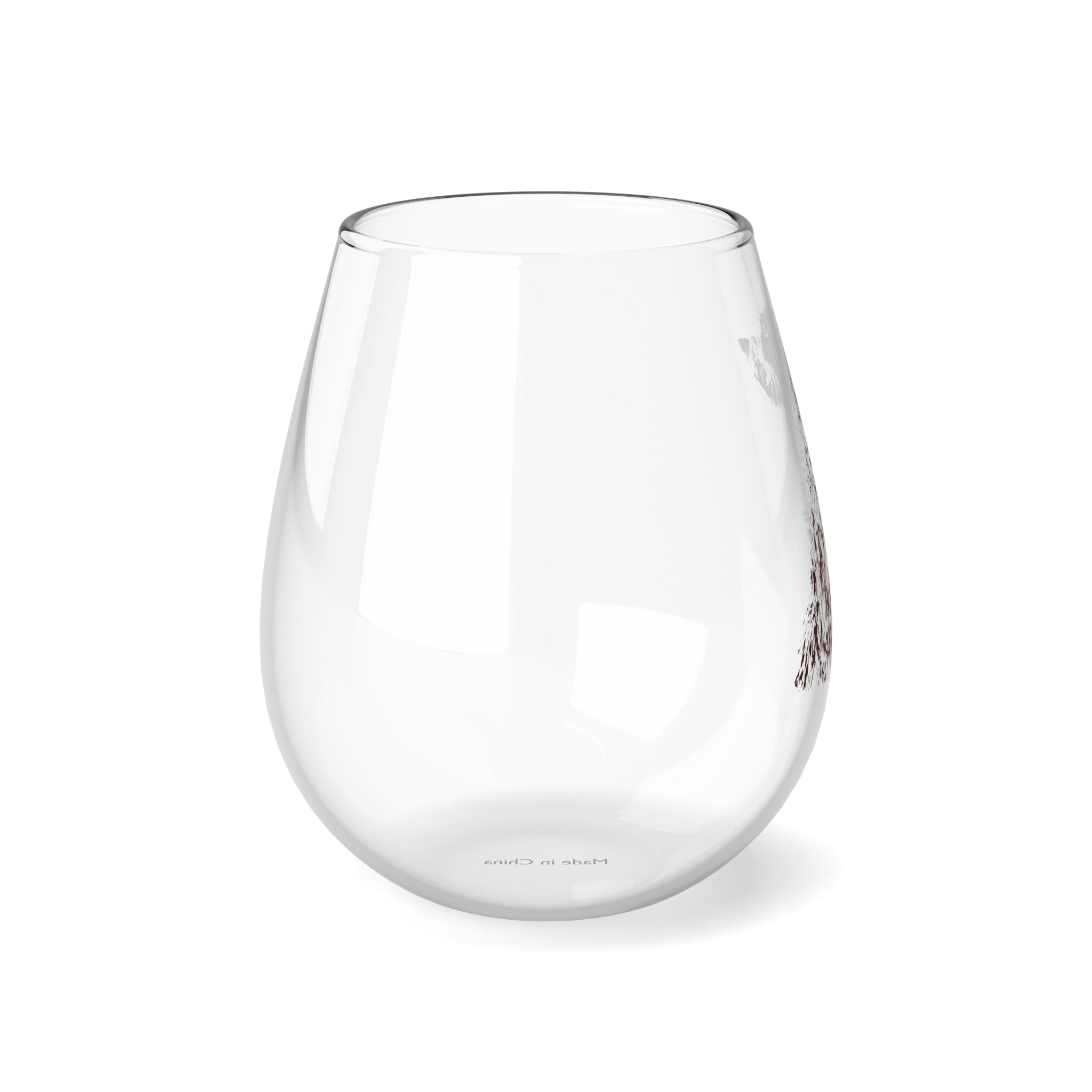 Brown Nose Stemless Wine Glass, 11.75oz