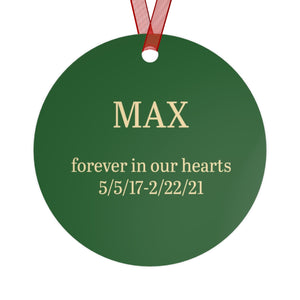 Max 2022 Metal Ornaments