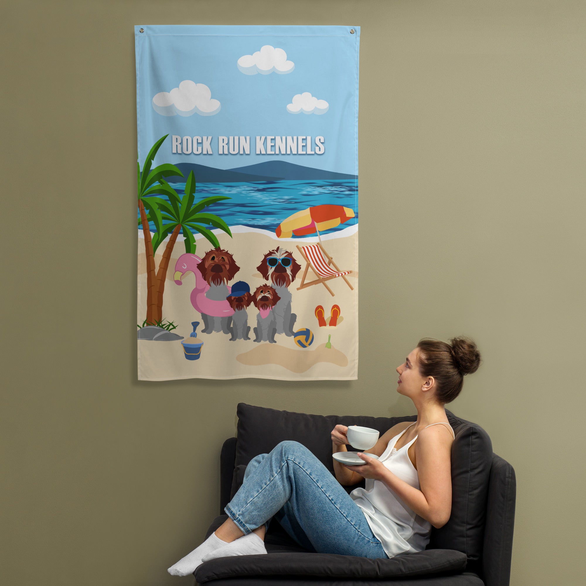ROCK RUN KENNELS FLAG
