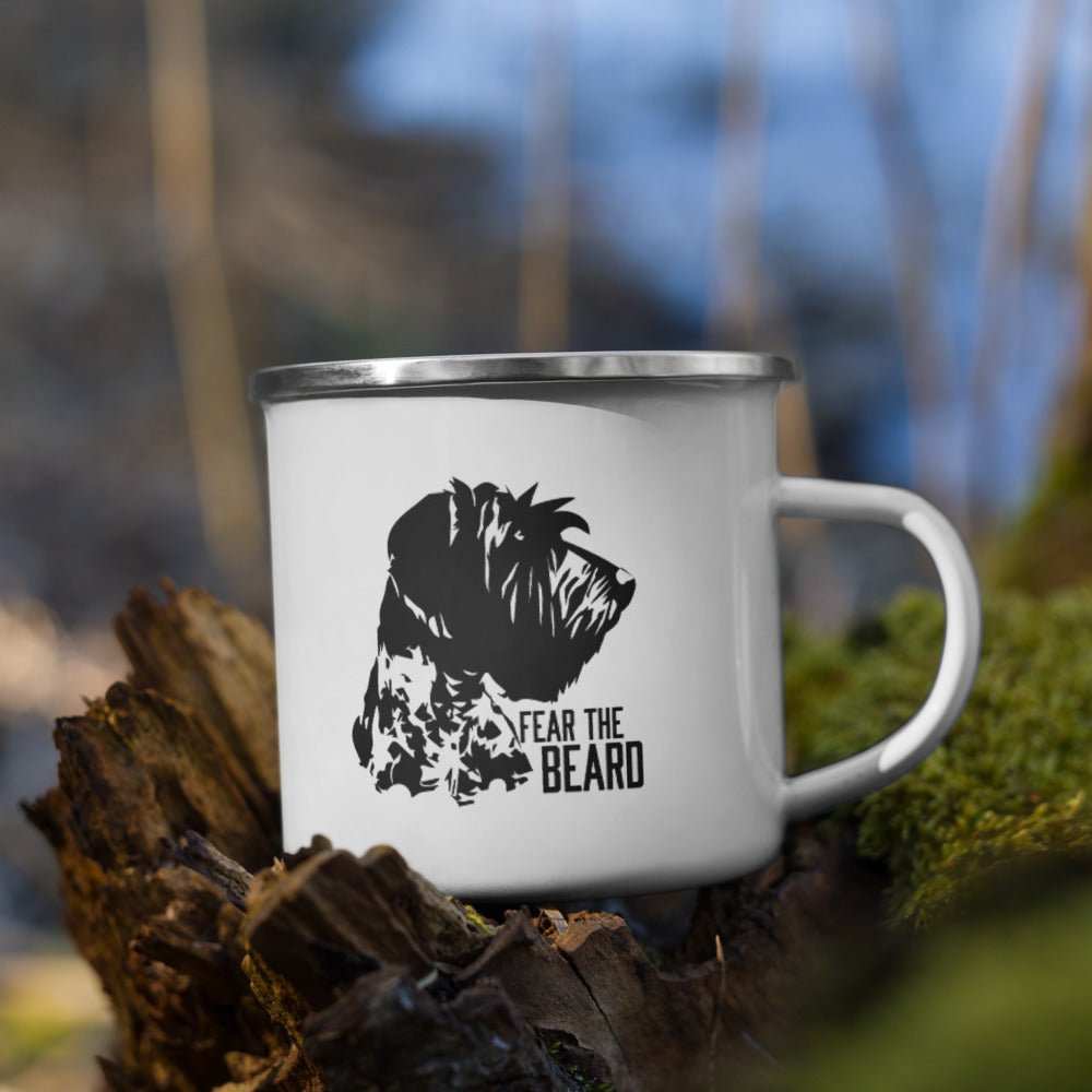 FEAR THE BEARD Enamel Mug