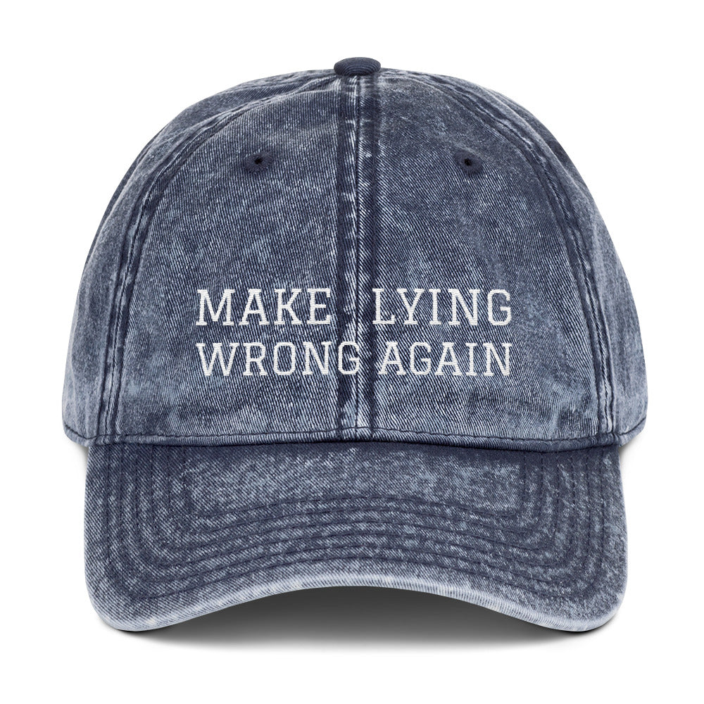 WRONG AGAIN hat