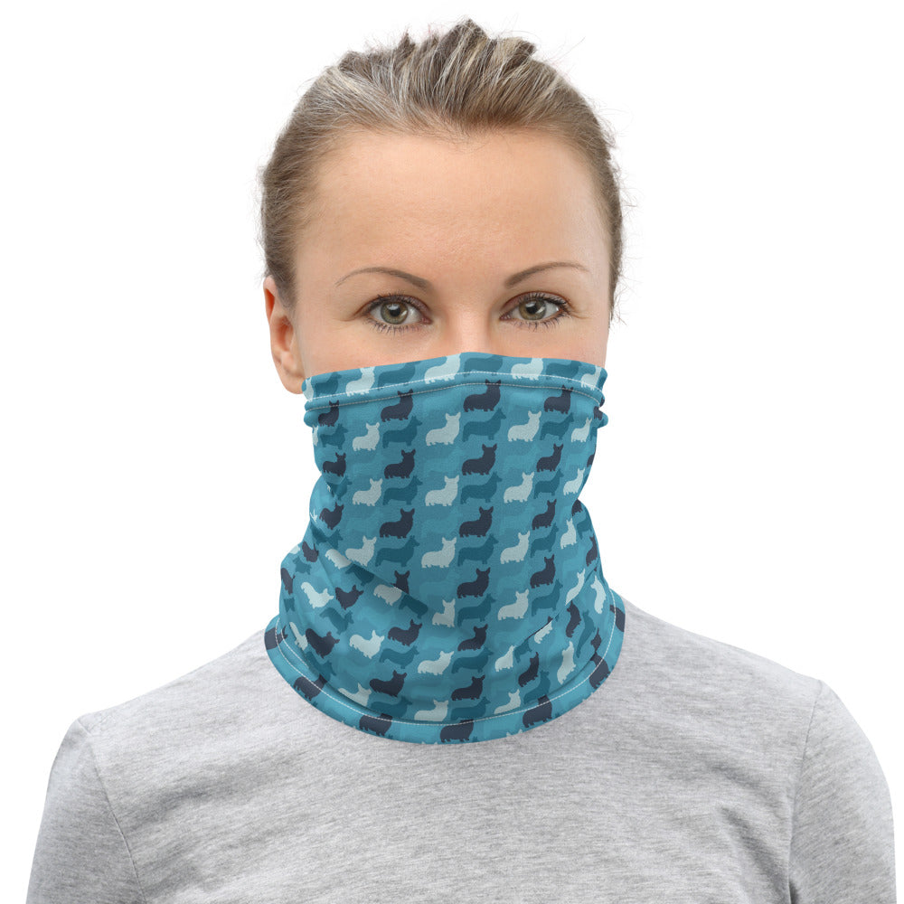 BLUE CORGIS Neck Gaiter