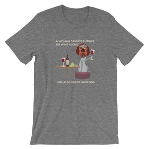 WINE ALONE tee