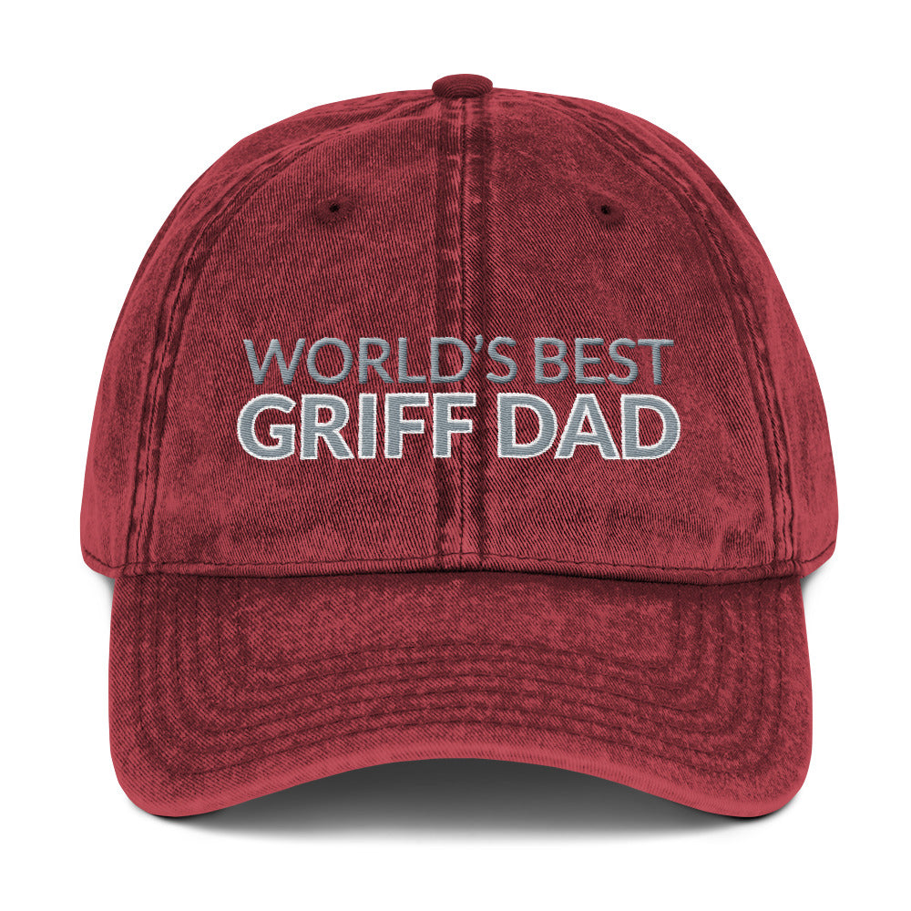 WORLD'S BEST GRIFF DAD Vintage Cotton Twill Cap