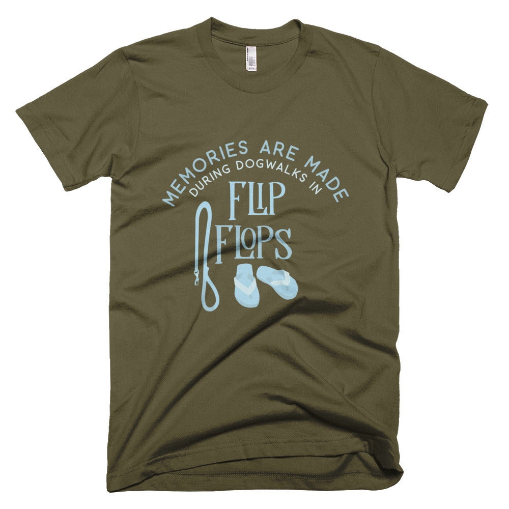 FLIP FLOPS blue tee