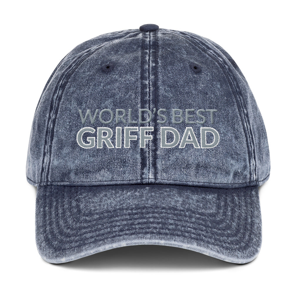 WORLD'S BEST GRIFF DAD Vintage Cotton Twill Cap