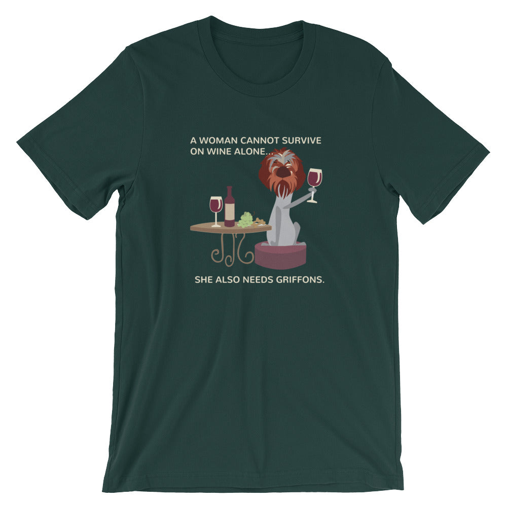 WINE ALONE tee