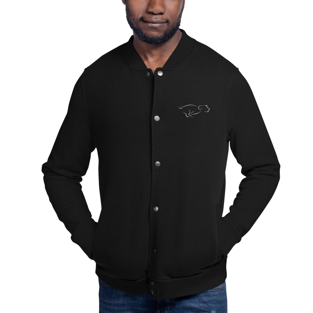 ZOOMIES Embroidered Champion Bomber Jacket