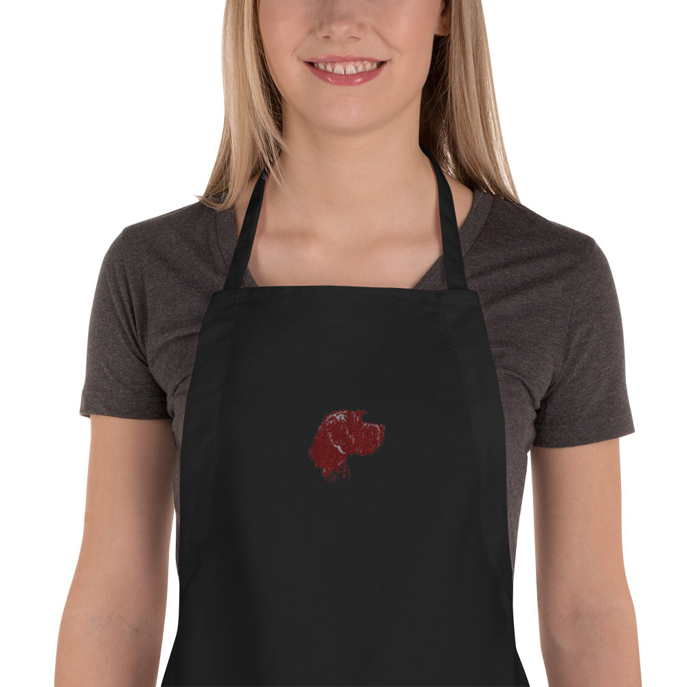 GRIFF HEAD embroidered apron