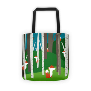 FOXY IN THE WOODS tote