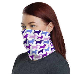 PBGV PINK BLUE PURPLE Neck Gaiter
