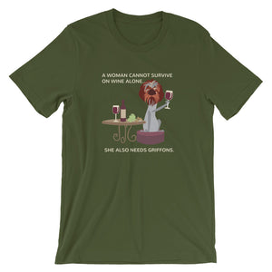 WINE ALONE tee