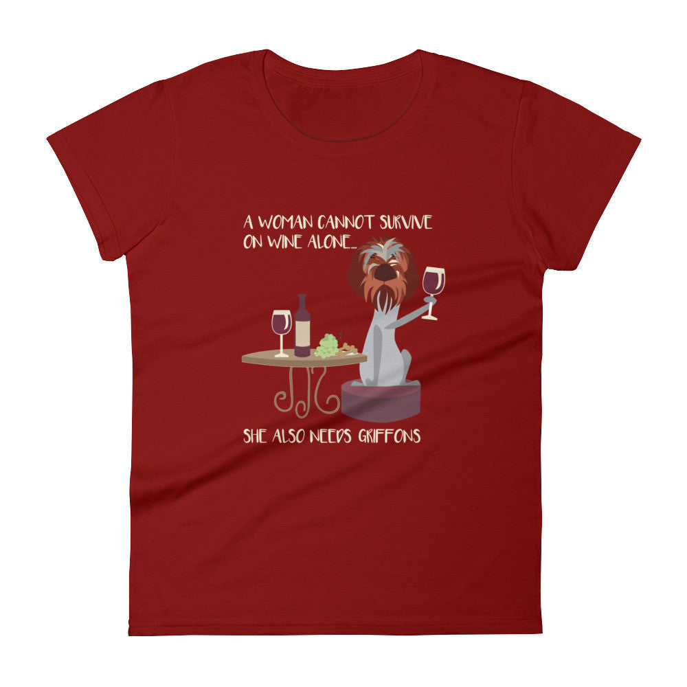 WINE & GRIFFONS tee