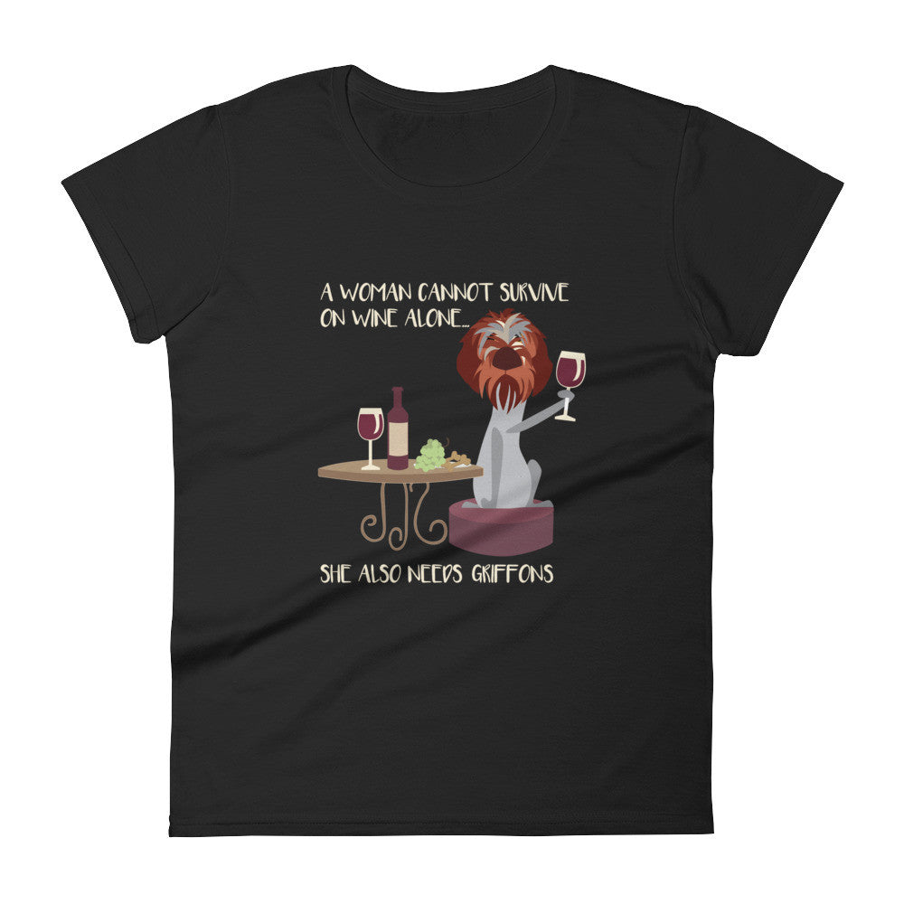 WINE & GRIFFONS tee