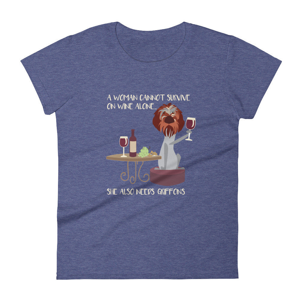 WINE & GRIFFONS tee