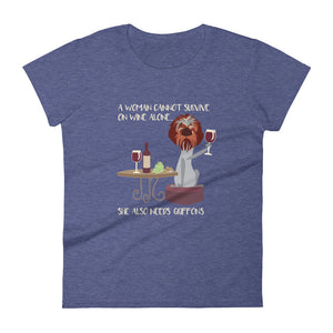 WINE & GRIFFONS tee