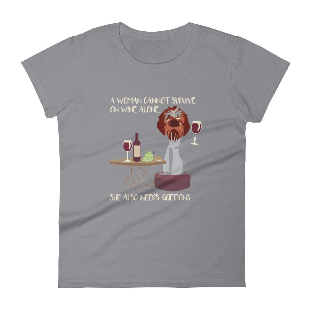 WINE & GRIFFONS tee