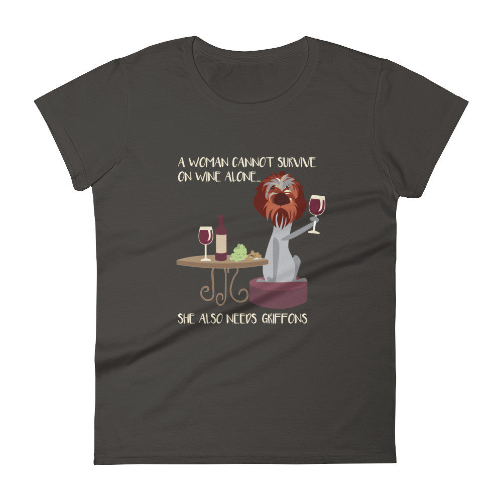 WINE & GRIFFONS tee