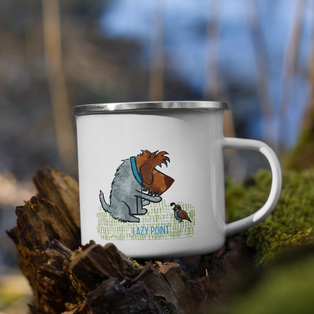 LAZY POINT Enamel Mug
