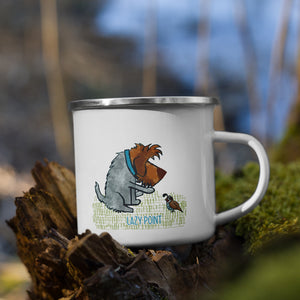 LAZY POINT Enamel Mug