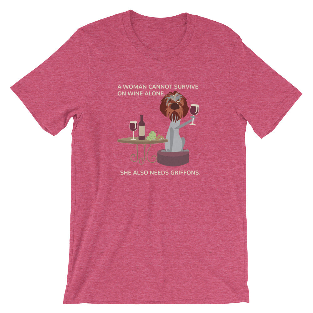 WINE ALONE tee