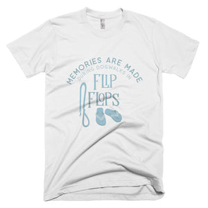 FLIP FLOPS blue tee