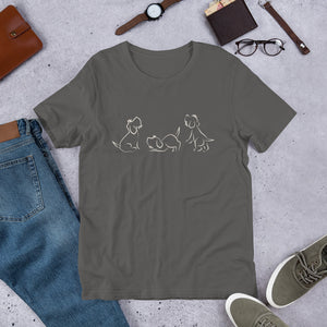 TRIPPLE TROUBLE Unisex t-shirt